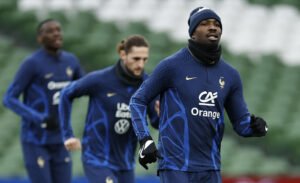 France's Marcus Thuram during training