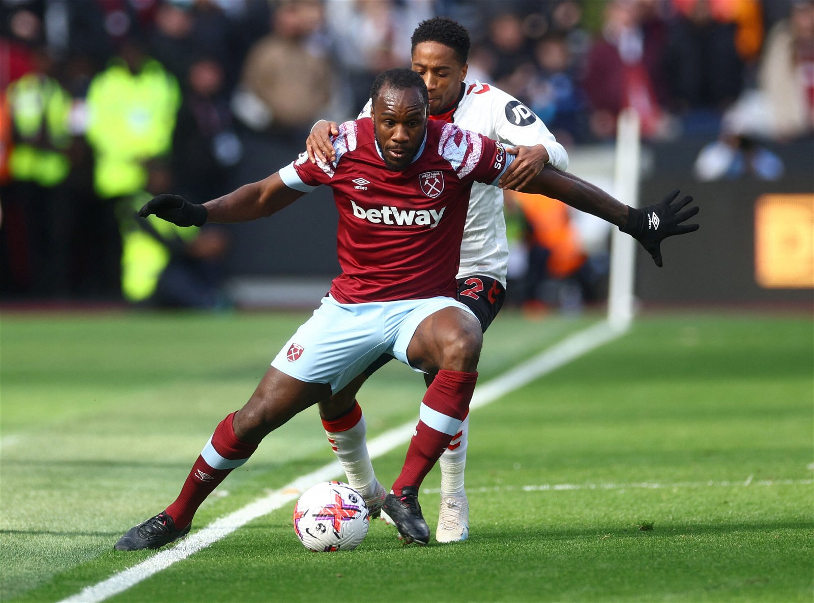 Michail-Antonio-in-action-for-West-Ham-against-Southampton